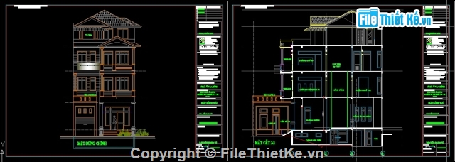 bản vẽ biệt thự phố 3.5 tầng kích thước 8x17m,bản vẽ biệt thự phố 3.5 tầng,bản vẽ biệt thự phố mặt tiền 8m,bane vẽ biệt thự phố đẹp